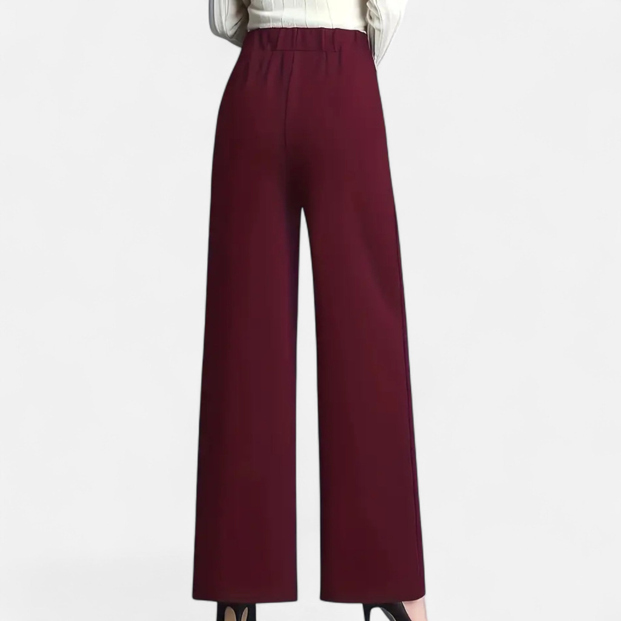 Valmonti | Women’s High-Waist Wide-Leg Trousers