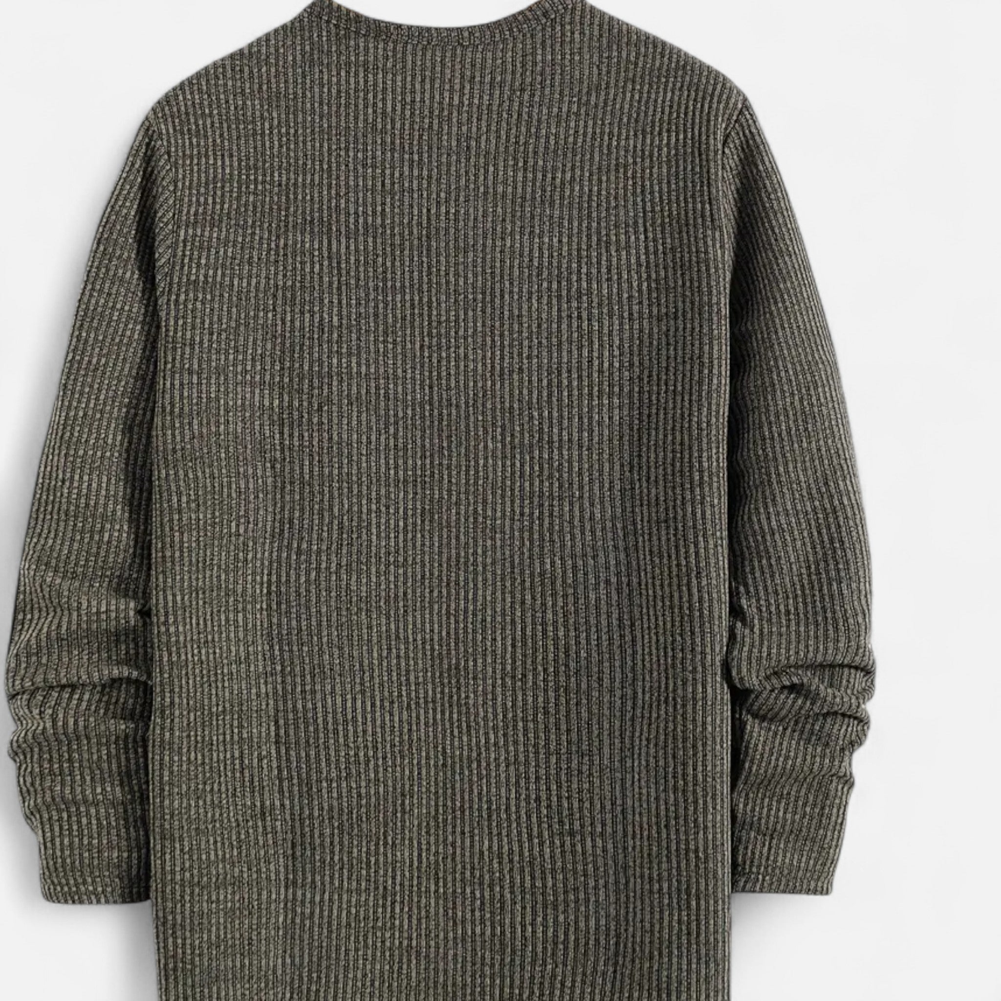 Valmonti | Men’s Cable-Knit Henley Sweater
