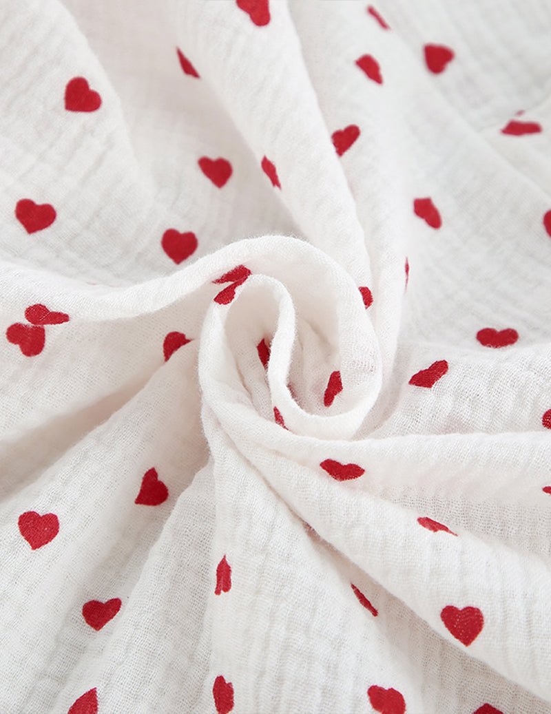 Ensemble détente trois pièces en coton imprimé pour femmes