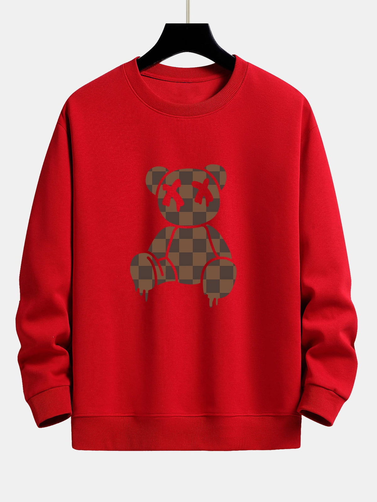 Hanorac bărbătesc cu imprimeu și guler rotund, cu croială lejeră – Pulover casual de streetwear, cu mâneci lungi, pentru toamnă și iarnă