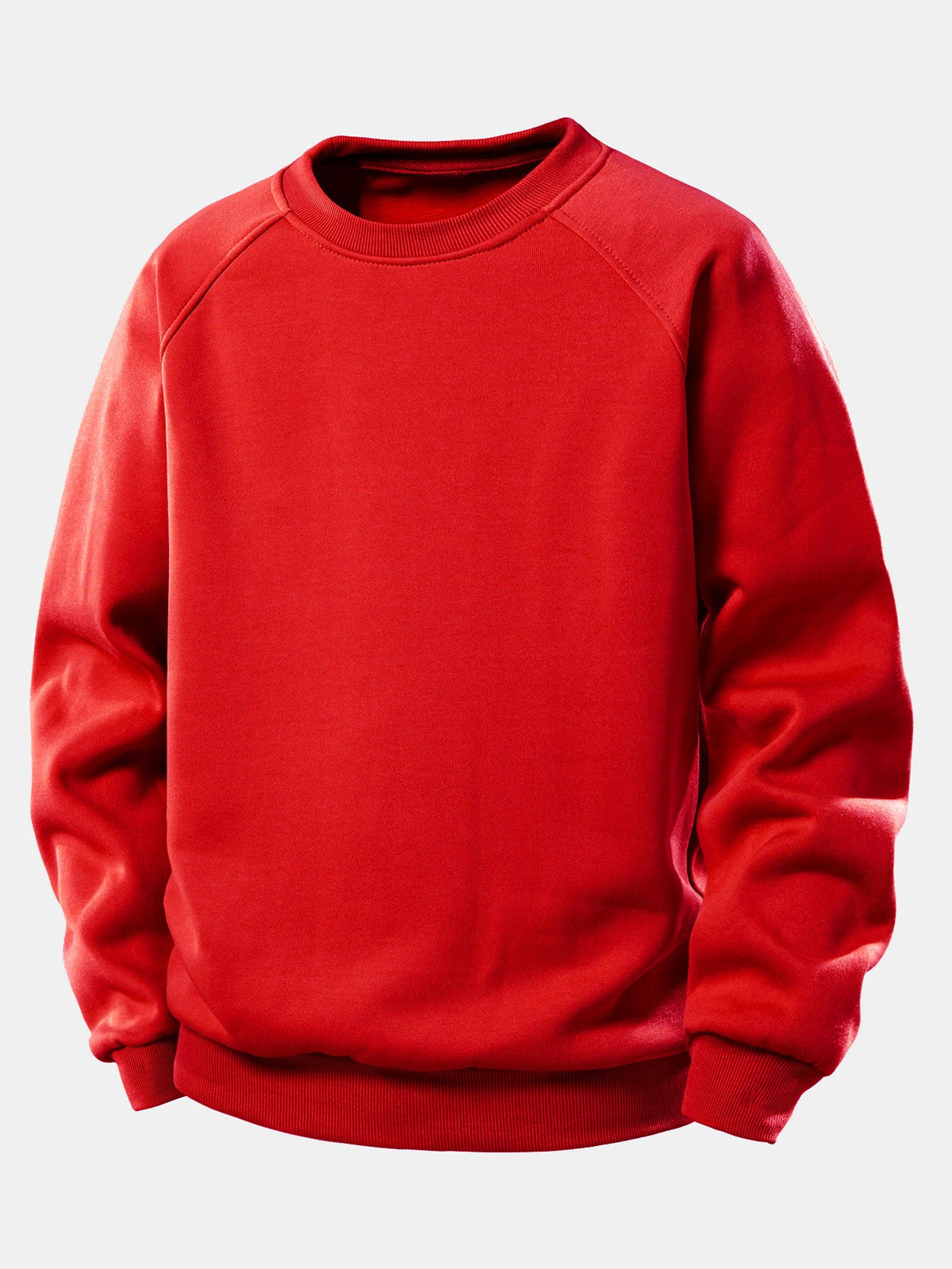 Essentielles Raglan-Sweatshirt für Herren – Locker geschnittener Pullover mit Rundhalsausschnitt, glattem Stoff und Rippbündchen für lässigen Komfort im Alltag