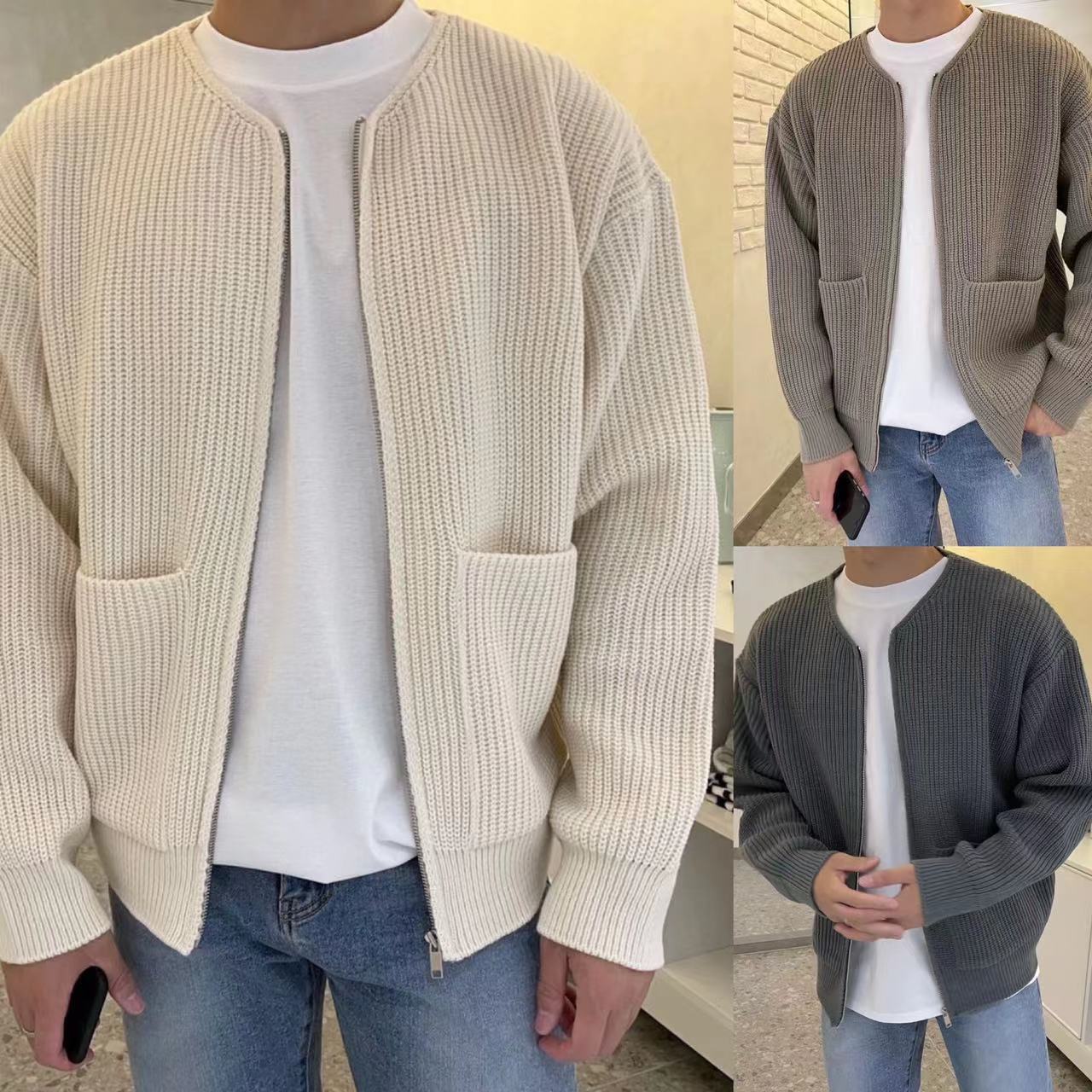 Męski sweter z wysokim kołnierzem – ciepły, wygodny, stylowy, casualowy, elegancki pulower
