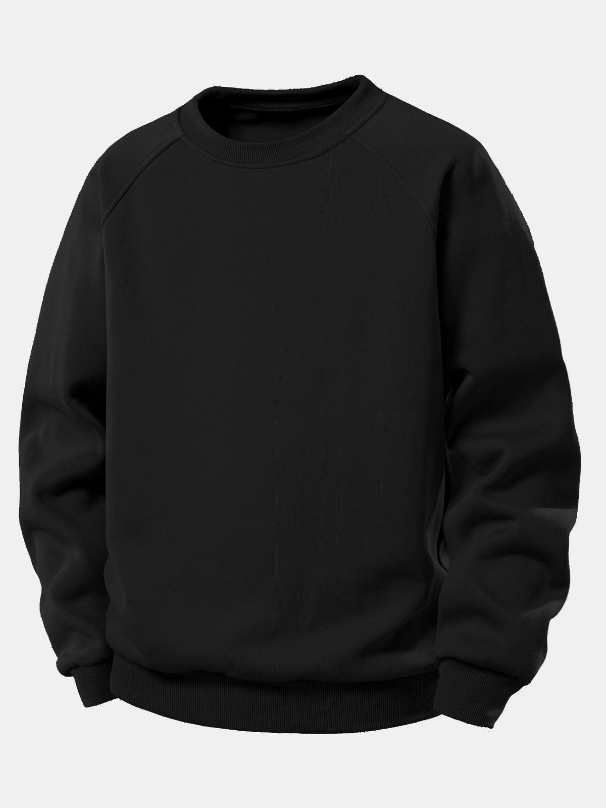 Essentielles Raglan-Sweatshirt für Herren – Locker geschnittener Pullover mit Rundhalsausschnitt, glattem Stoff und Rippbündchen für lässigen Komfort im Alltag