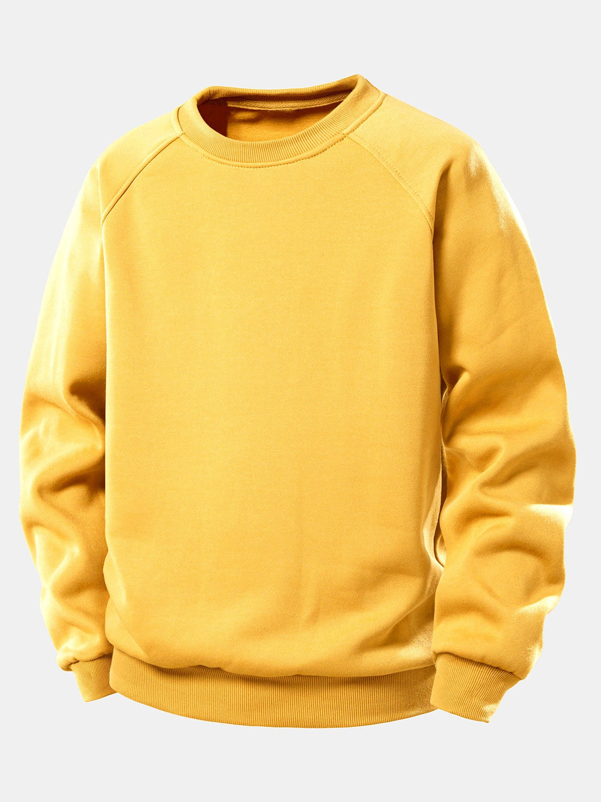 Essentielles Raglan-Sweatshirt für Herren – Locker geschnittener Pullover mit Rundhalsausschnitt, glattem Stoff und Rippbündchen für lässigen Komfort im Alltag