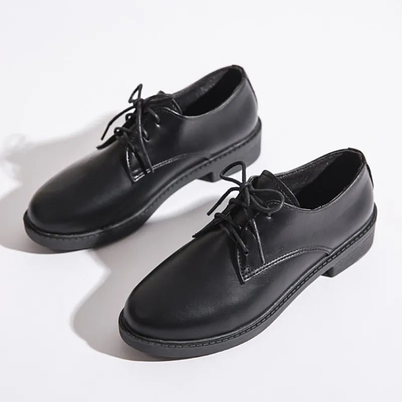 Women’s Retro Oxford Shoes – Classic Elegant LaceUp Durable Comfort for Smart Casual Wear