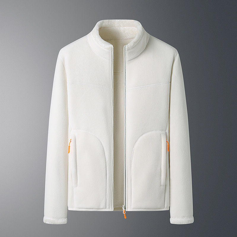 Veste polaire zippée pour femme – couche douce à col montant pour une tenue décontractée
