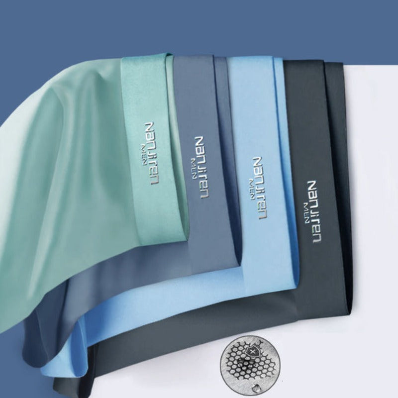 Men’s Seamless Boxer Briefs 4-Pack – Lightweight Stretch Underwear for Everyday Comfort