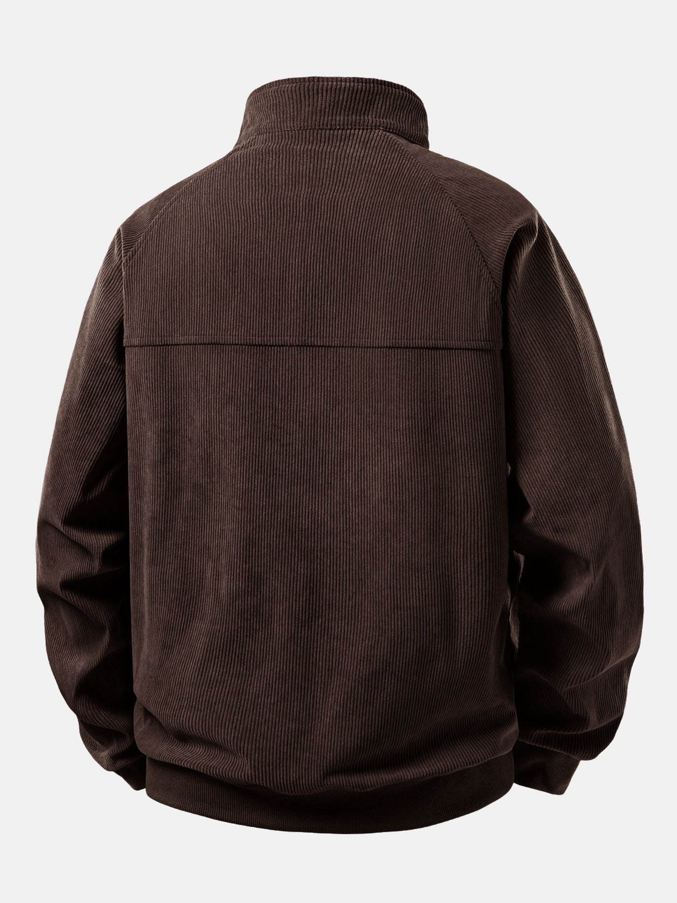 Men’s Corduroy Quarter-Zip Sweatshirt – Relaxed Raglan Pullover for Cooler Days