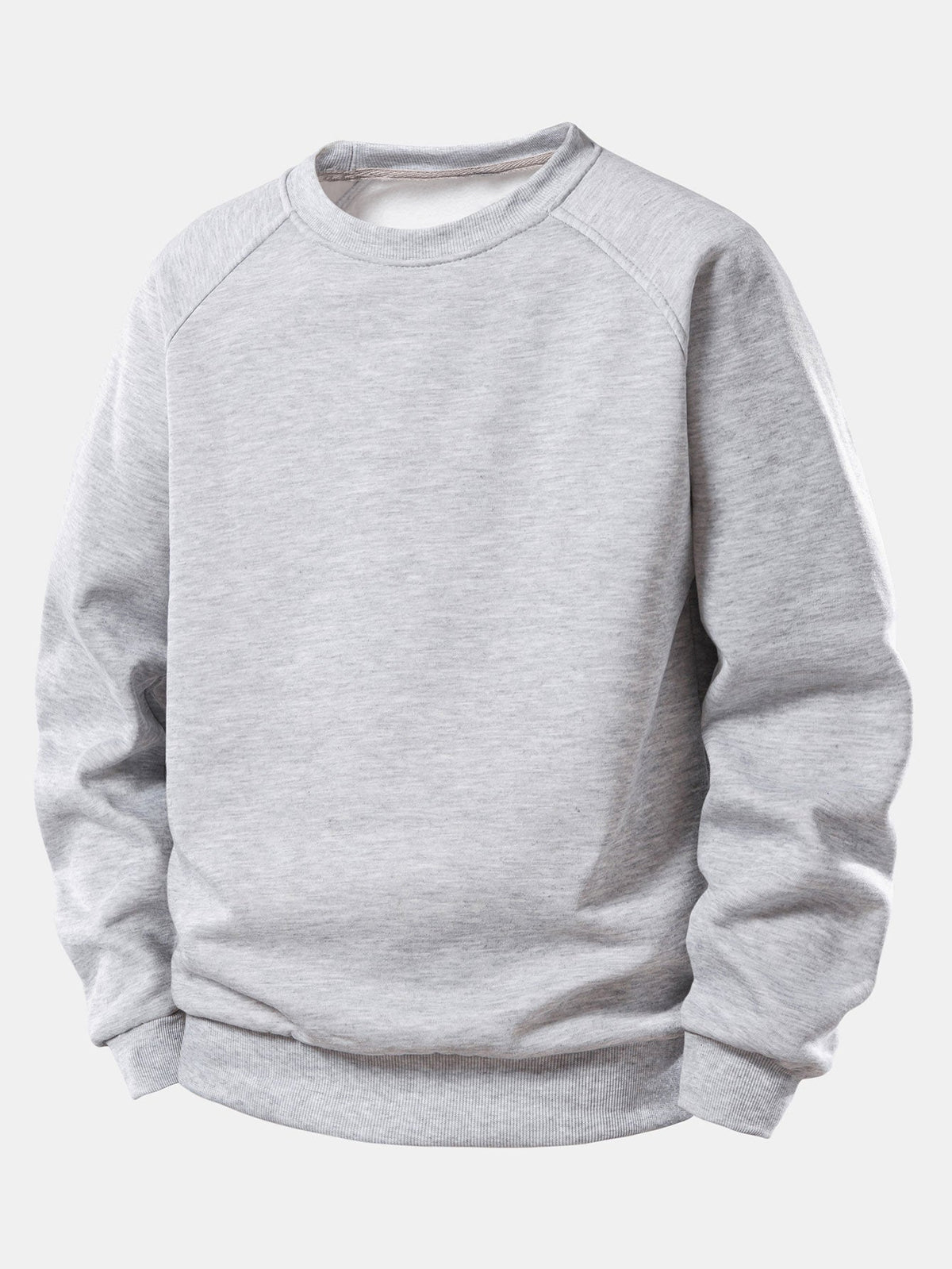 Essentielles Raglan-Sweatshirt für Herren – Locker geschnittener Pullover mit Rundhalsausschnitt, glattem Stoff und Rippbündchen für lässigen Komfort im Alltag