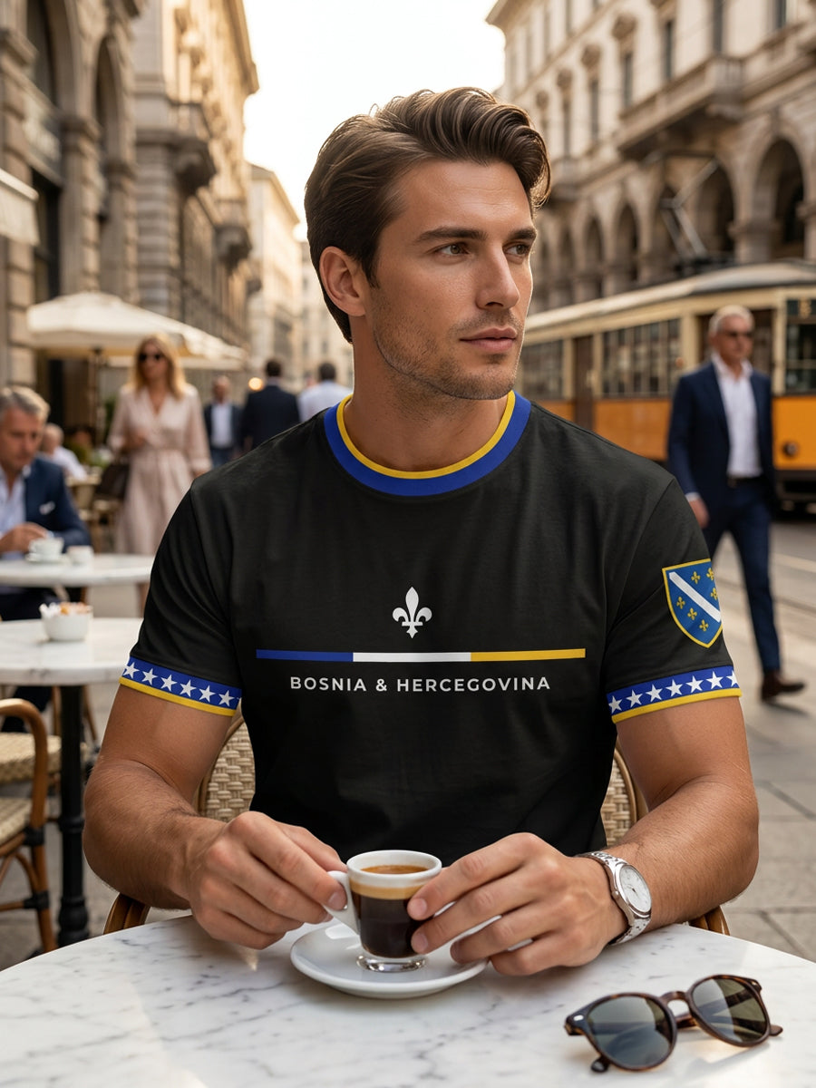 Men’s Graphic Fan T-Shirt With Short Sleeves and Crew Neck