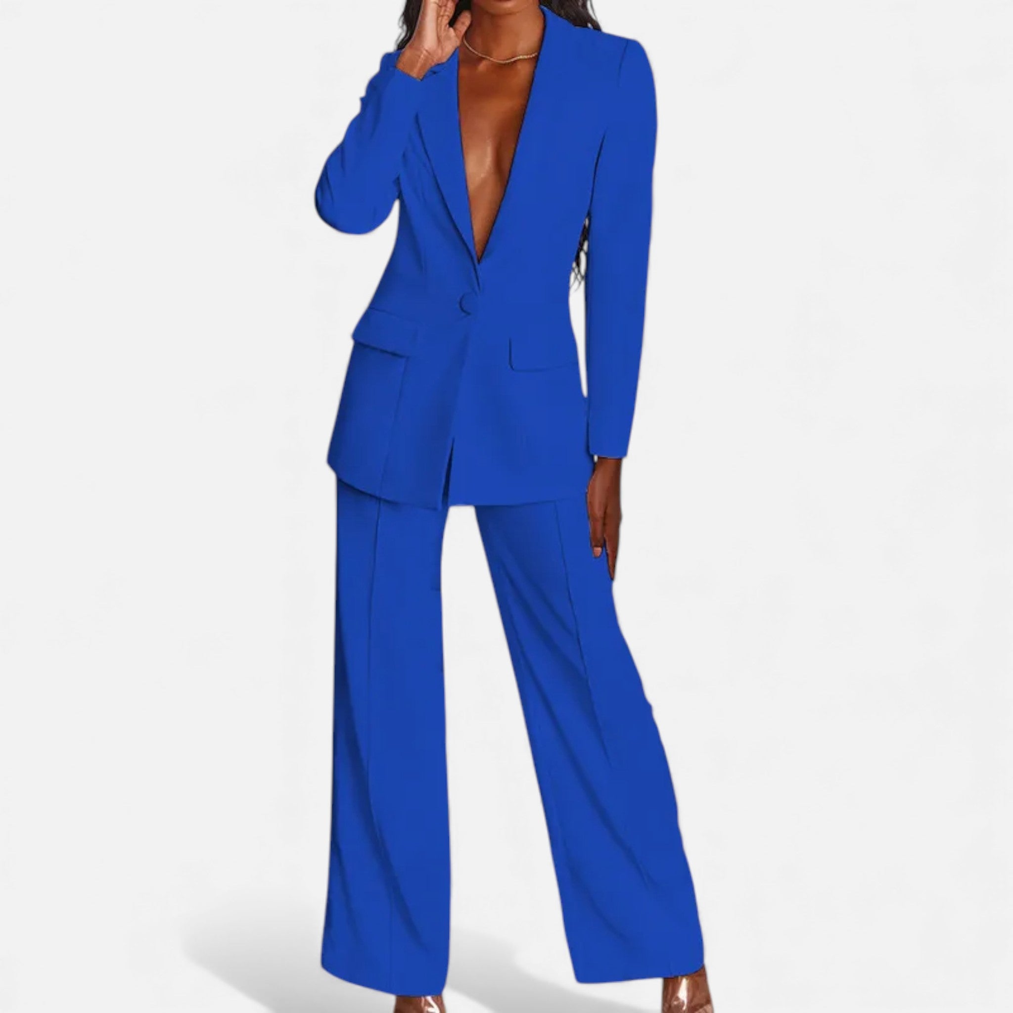 Valmonti | Women’s Business Pantsuit – Classic Tailored Suit