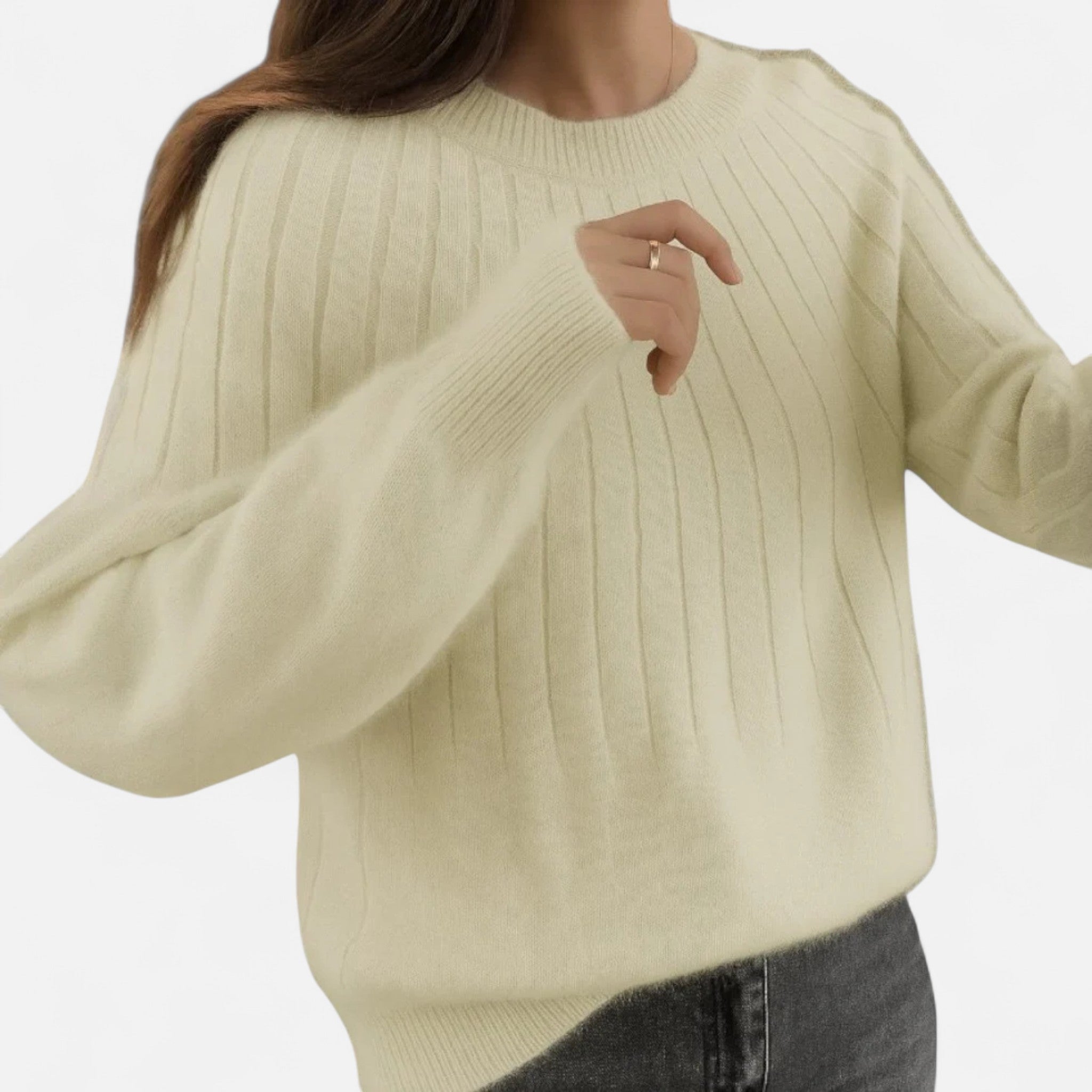 Valmonti | Women’s Knit Sweater – Soft Timeless Elegance