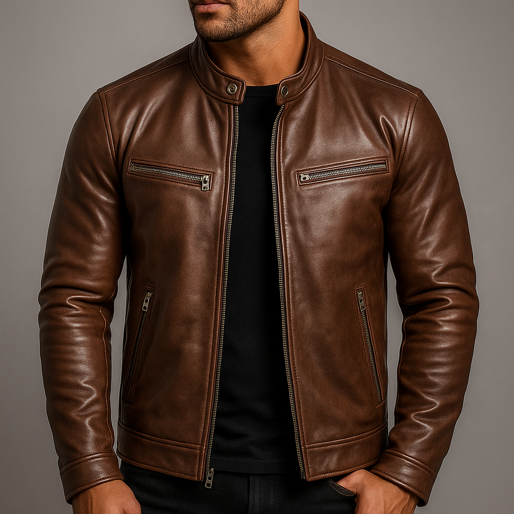 Vintage Leather Jacket for Men – Timeless Style, Premium Craftsmanship, and All-Day Comfort