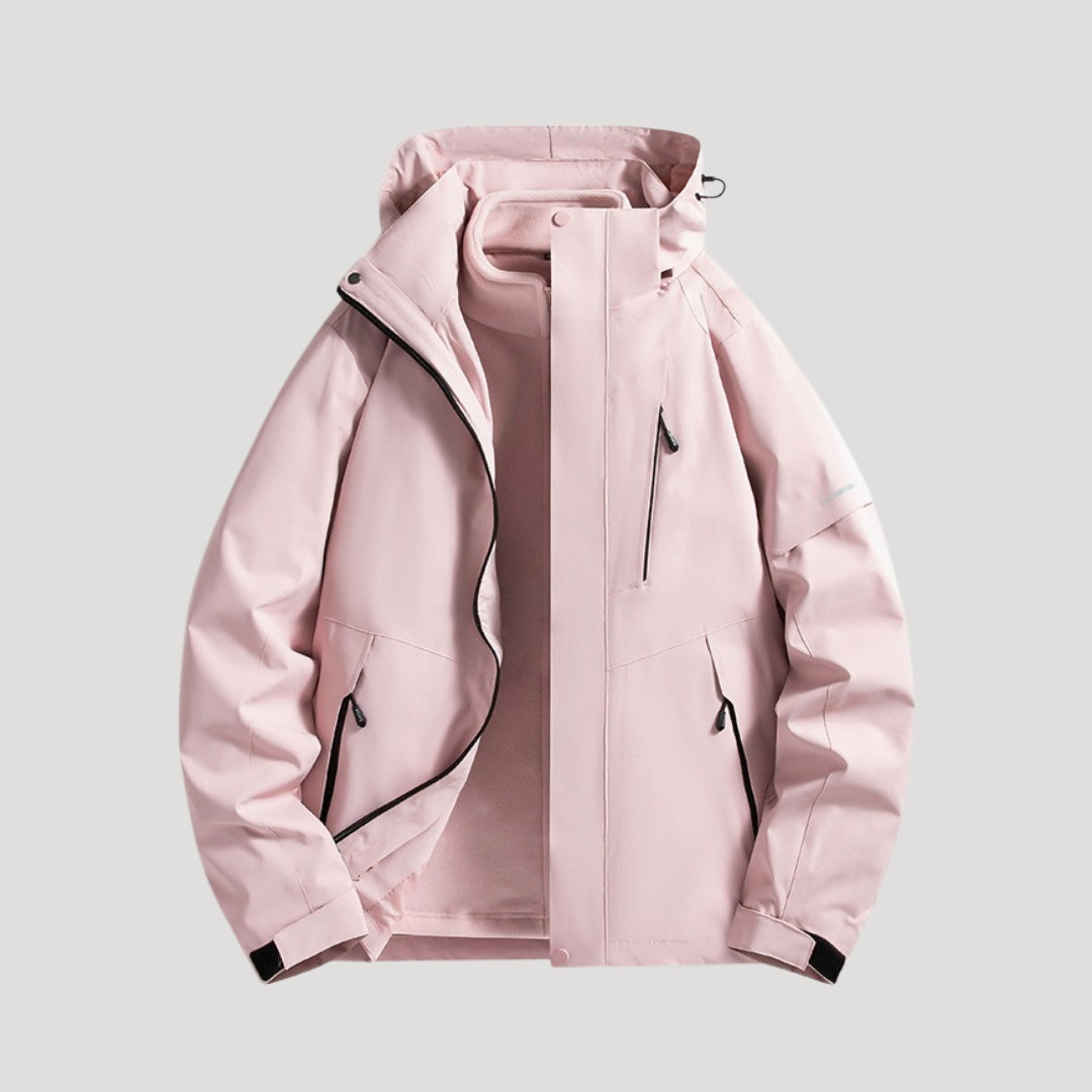 Women’s Waterproof Hooded Windbreaker Jacket – Lightweight Outdoor Layer for Walking and Daily Wear