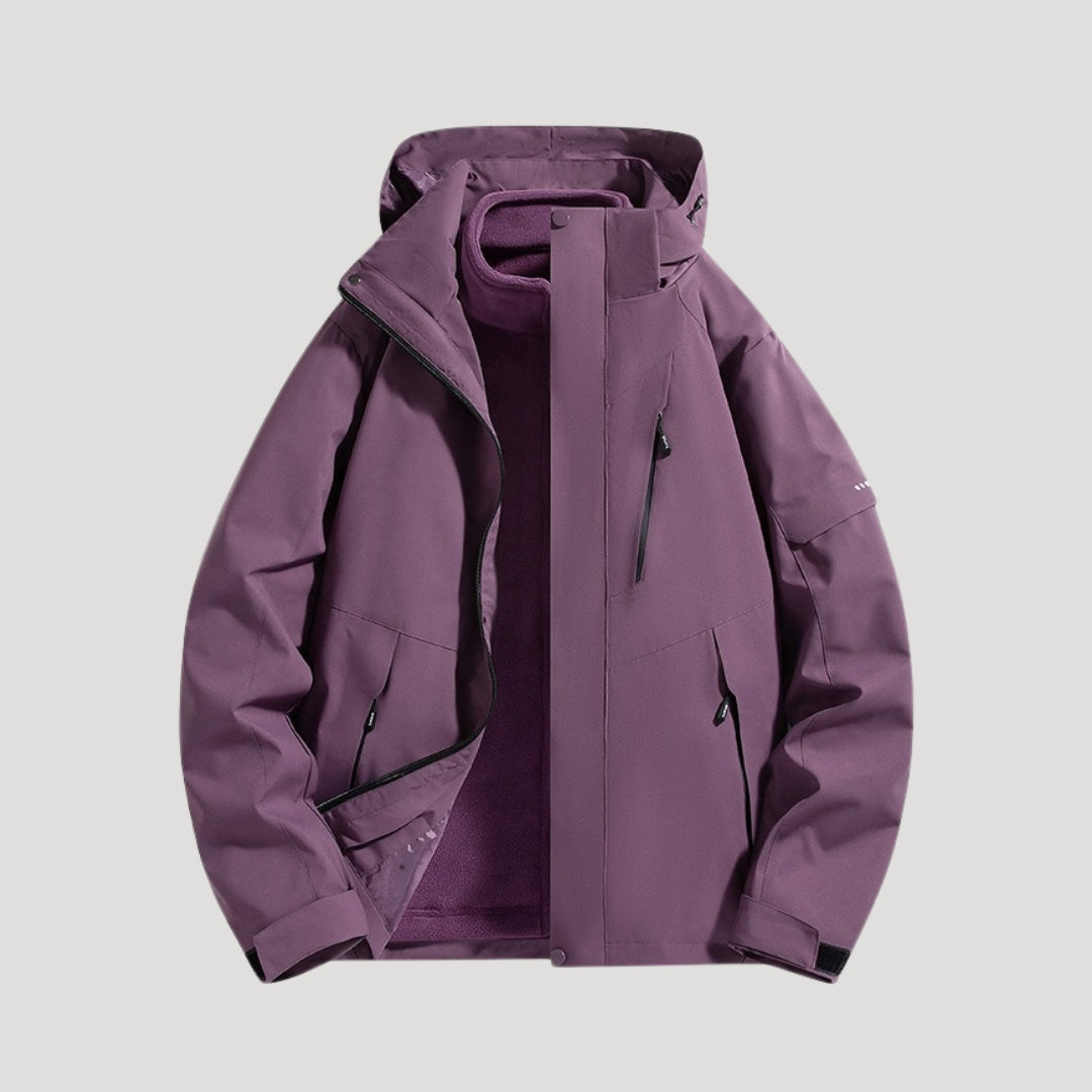 Women’s Waterproof Hooded Windbreaker Jacket – Lightweight Outdoor Layer for Walking and Daily Wear