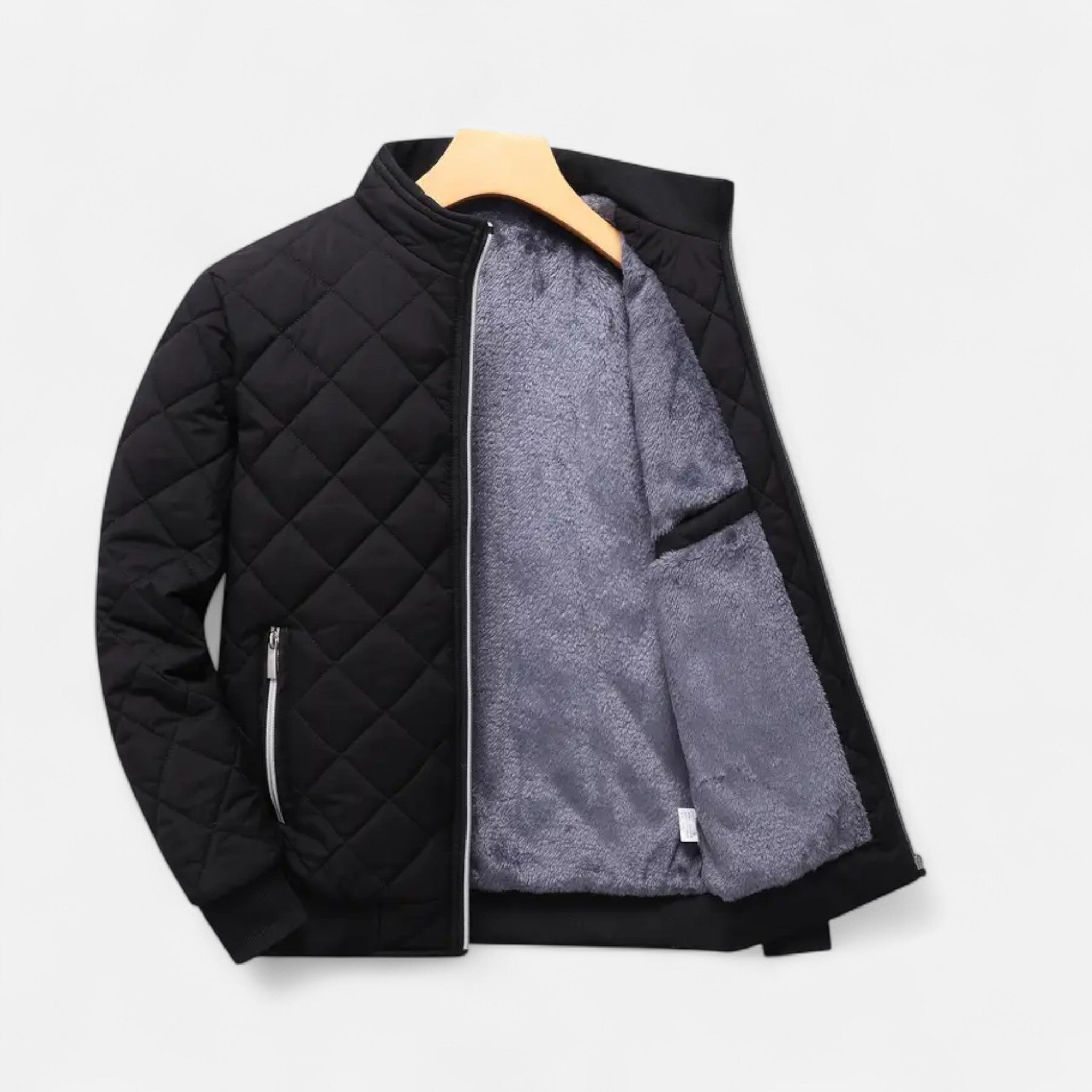 Valmonti | Men’s Quilted Fleece-Lined Winter Jacket