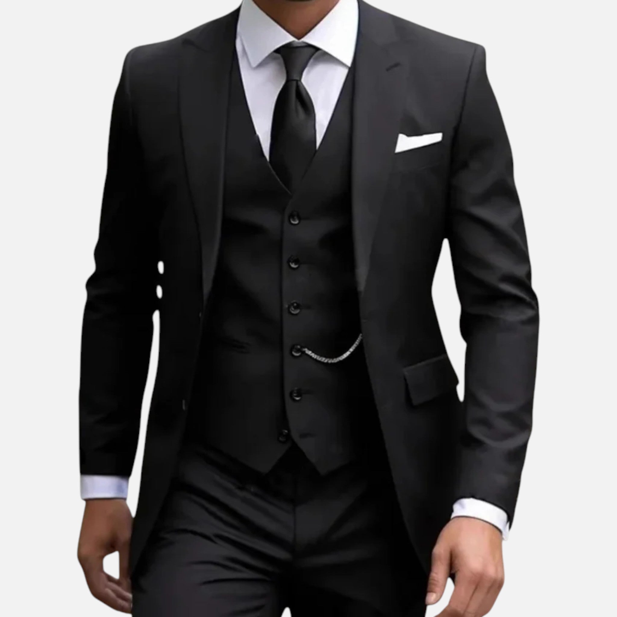 Valmonti | Men’s Three-Piece Suit – Slim-Fit Aristocratic Elegance