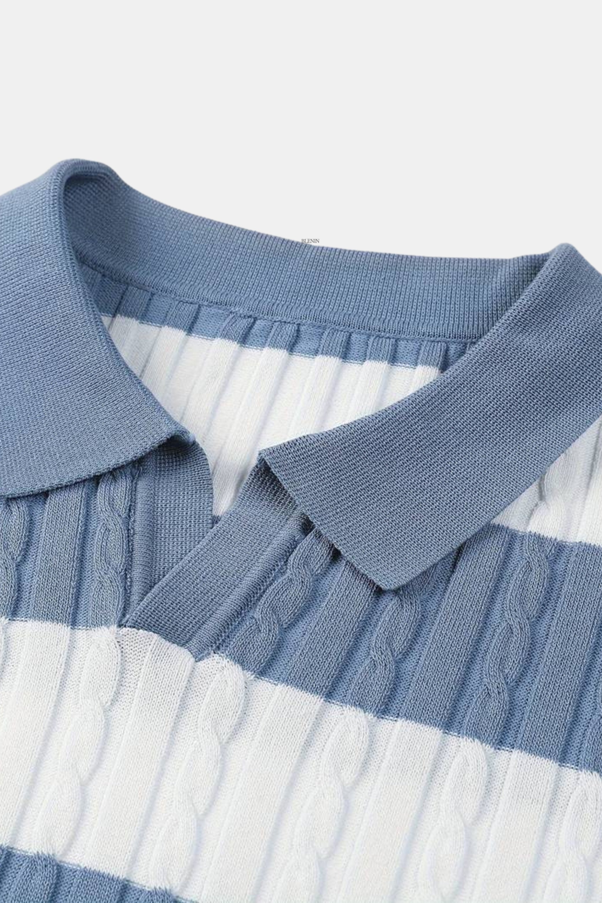 Stripet herrepoloshirt med korte ærmer – Sporty & Elegant