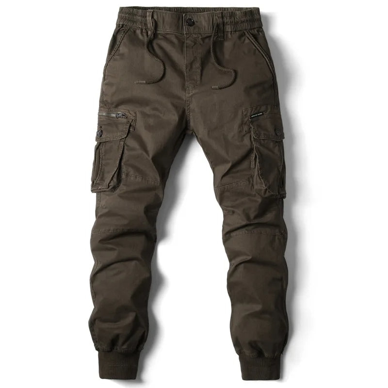 Men’s Cargo Jogger Multi-Pocket Streetwear Utility Trousers