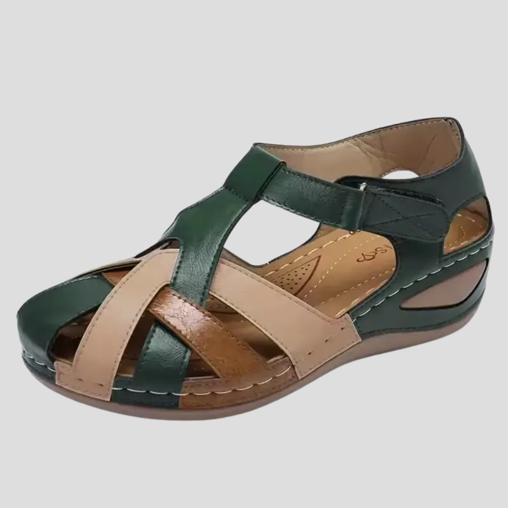Women’s Closed-Toe Walking Sandals – Cut-Out Shoes for Everyday Summer Wear