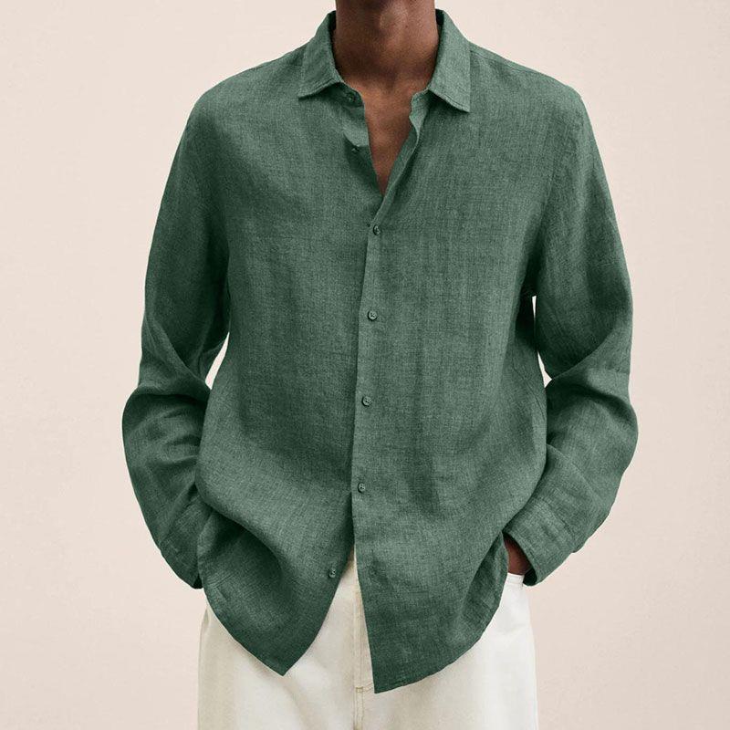 Let, langærmet skjorte med knapper til mænd – afslappet sommerlag til smart-casual påklædning