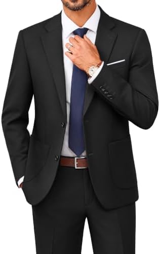 Men’s Contemporary Two-Piece Suit – Slim Tailored Set for Business and Formal Events