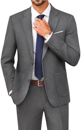 Men’s Contemporary Two-Piece Suit – Slim Tailored Set for Business and Formal Events