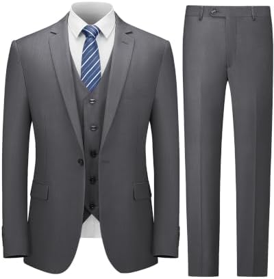 Men’s Three-Piece Formal Suit – Tailored Set for Weddings and Business Wear