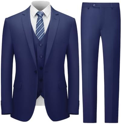 Men’s Three-Piece Formal Suit – Tailored Set for Weddings and Business Wear