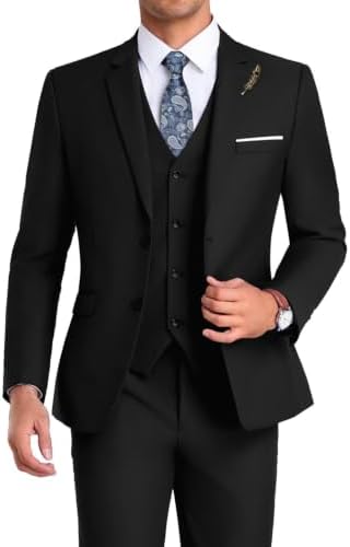 Men’s Formal Three-Piece Suit – Sleek Tailoring for Weddings and Business