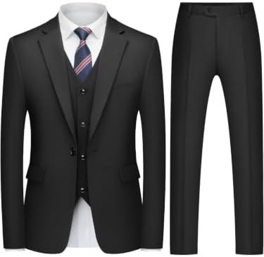 Men’s Slim-Fit Three-Piece Suit – Refined Tailoring for Business and Formal Occasions