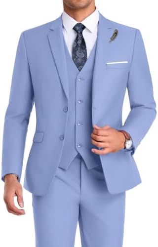 Men’s Formal Three-Piece Suit – Sleek Tailoring for Weddings and Business