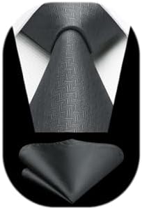 Men’s Textured Tie Set – Classic Formal Accessories for Weddings and Business