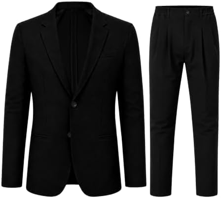 Men’s Regular-Fit Two-Piece Suit – Refined Tailoring for Business and Weddings