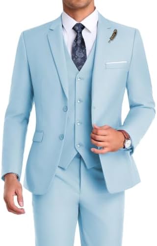 Men’s Formal Three-Piece Suit – Sleek Tailoring for Weddings and Business
