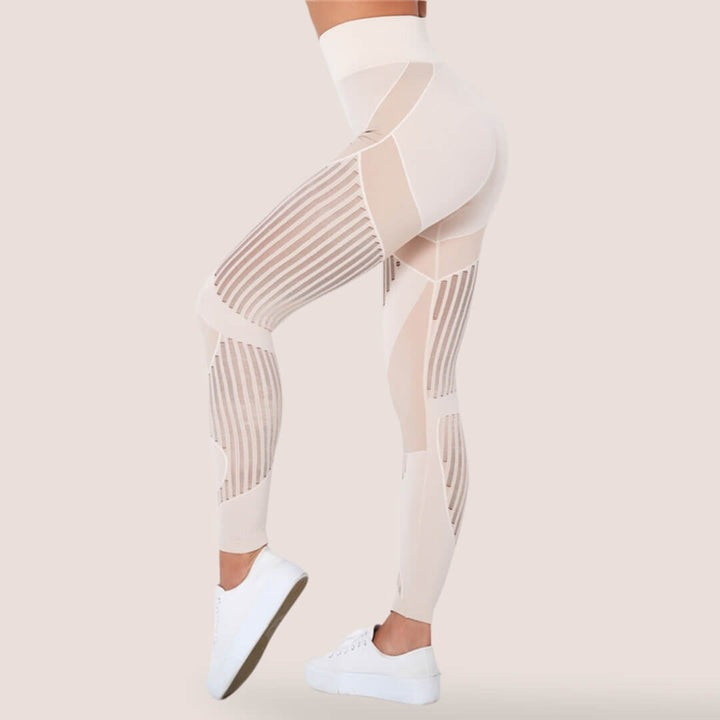 Getextureerde sculpting-legging voor dames – High-waist, actieve pasvorm voor dagelijkse ondersteuning