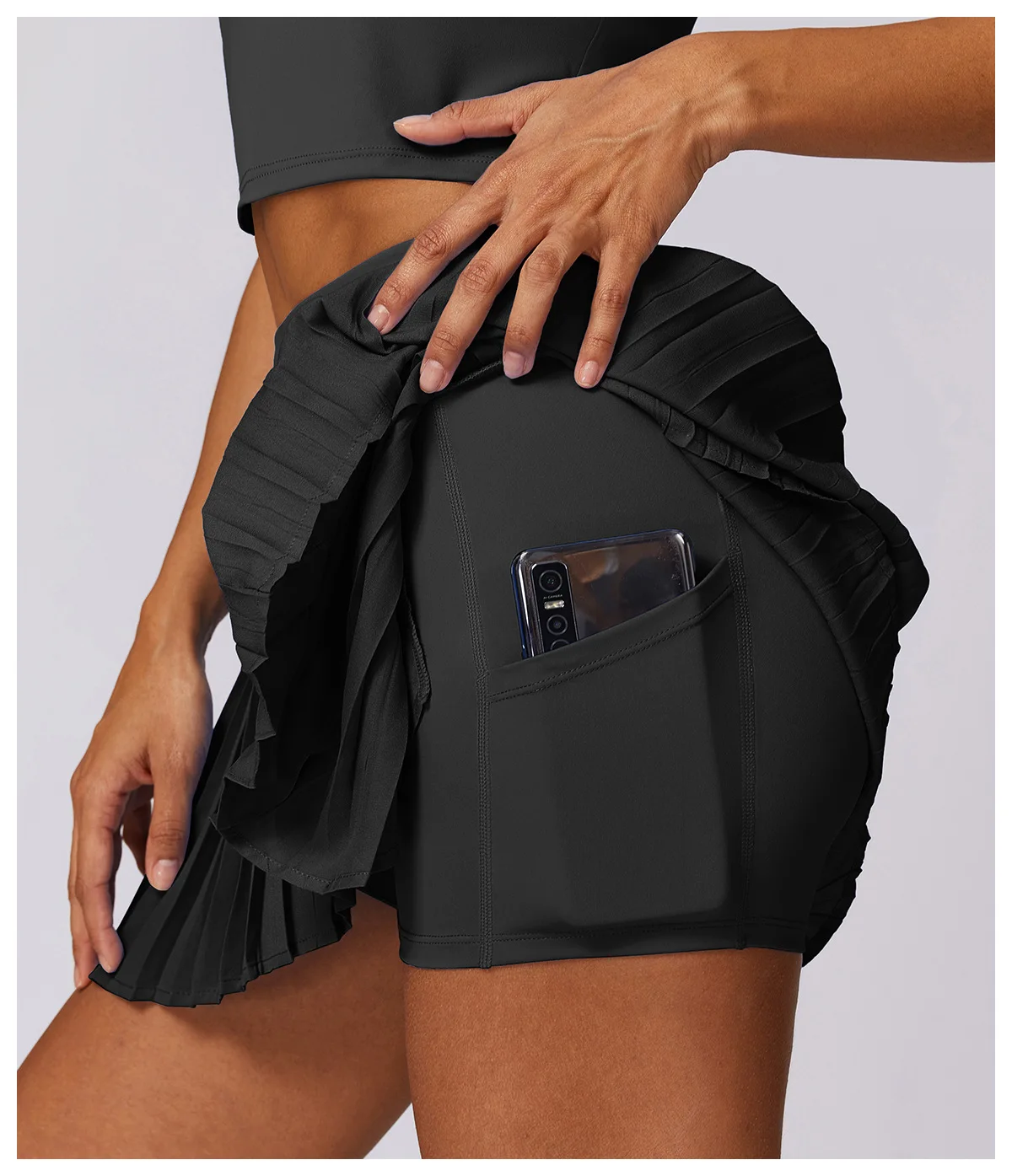 Women’s Pleated Tennis Skort – High-Waisted Active Style for Training and Court Wear