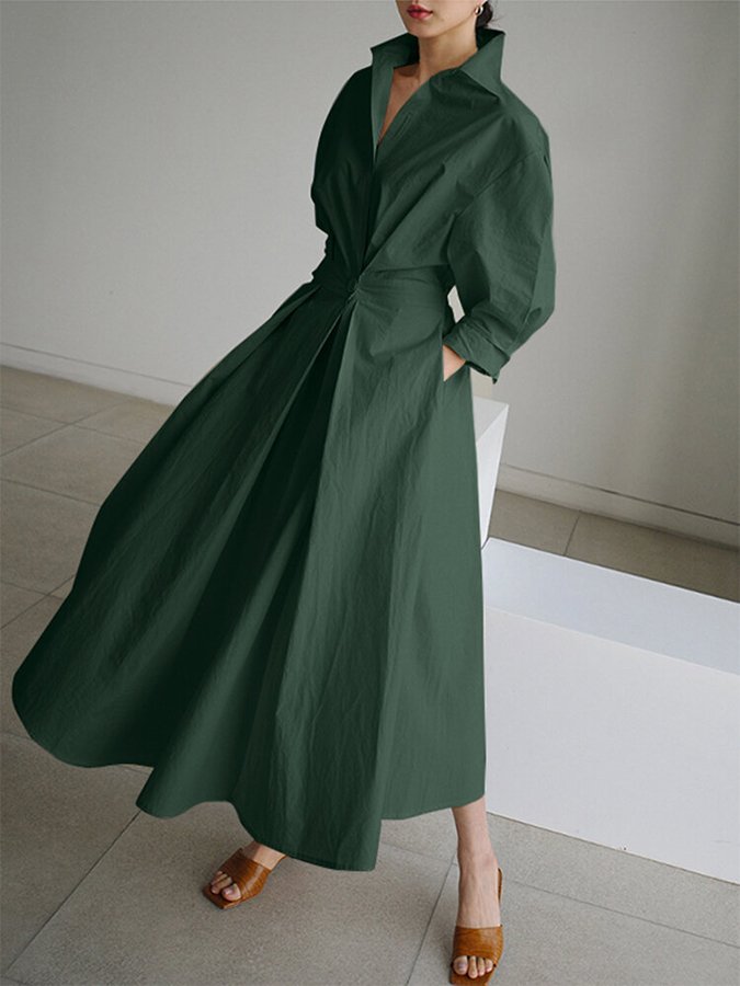 Rochie maxi structurată pentru femei, cu mâneci lungi, stil de seară
