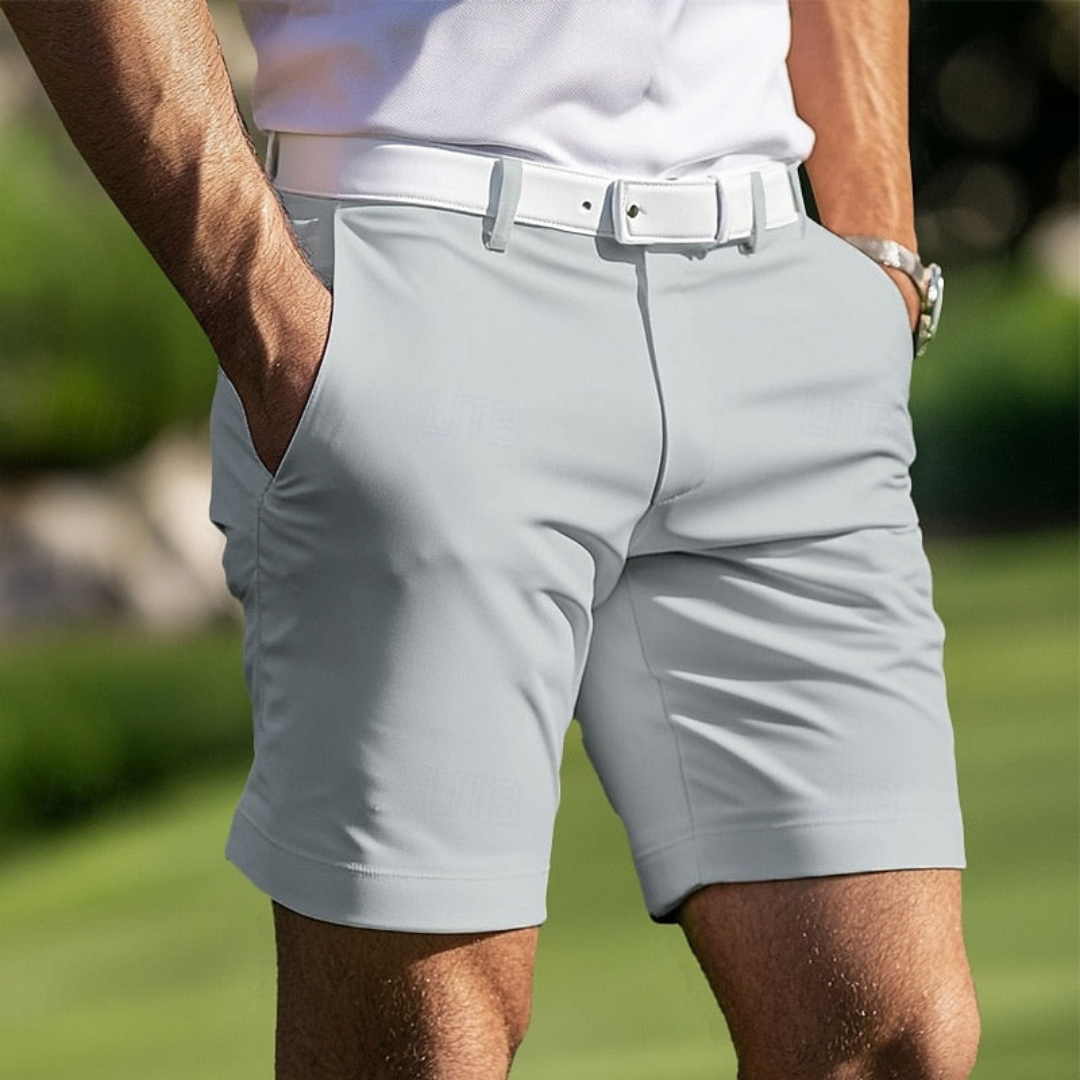 Shorts estivi da uomo dalla vestibilità regolare - Pantaloncini casual traspiranti con tasche laterali e passanti per cintura