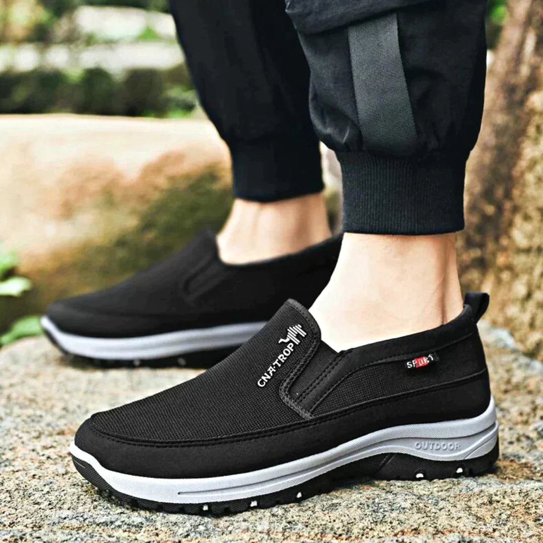 Chaussures de marche à enfiler pour homme – Chaussures de sport d’extérieur légères avec semelle amortissante et semelle extérieure offrant un bon maintien