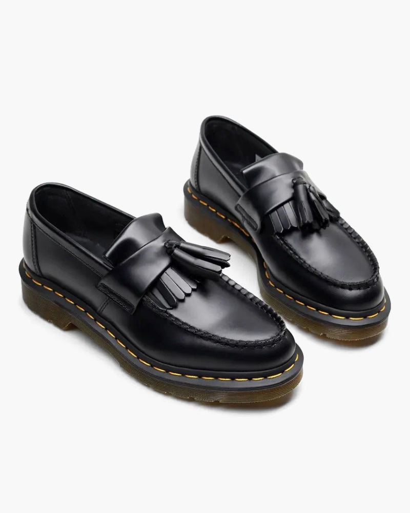 Mocassini da uomo in pelle con nappine e suola chunky
