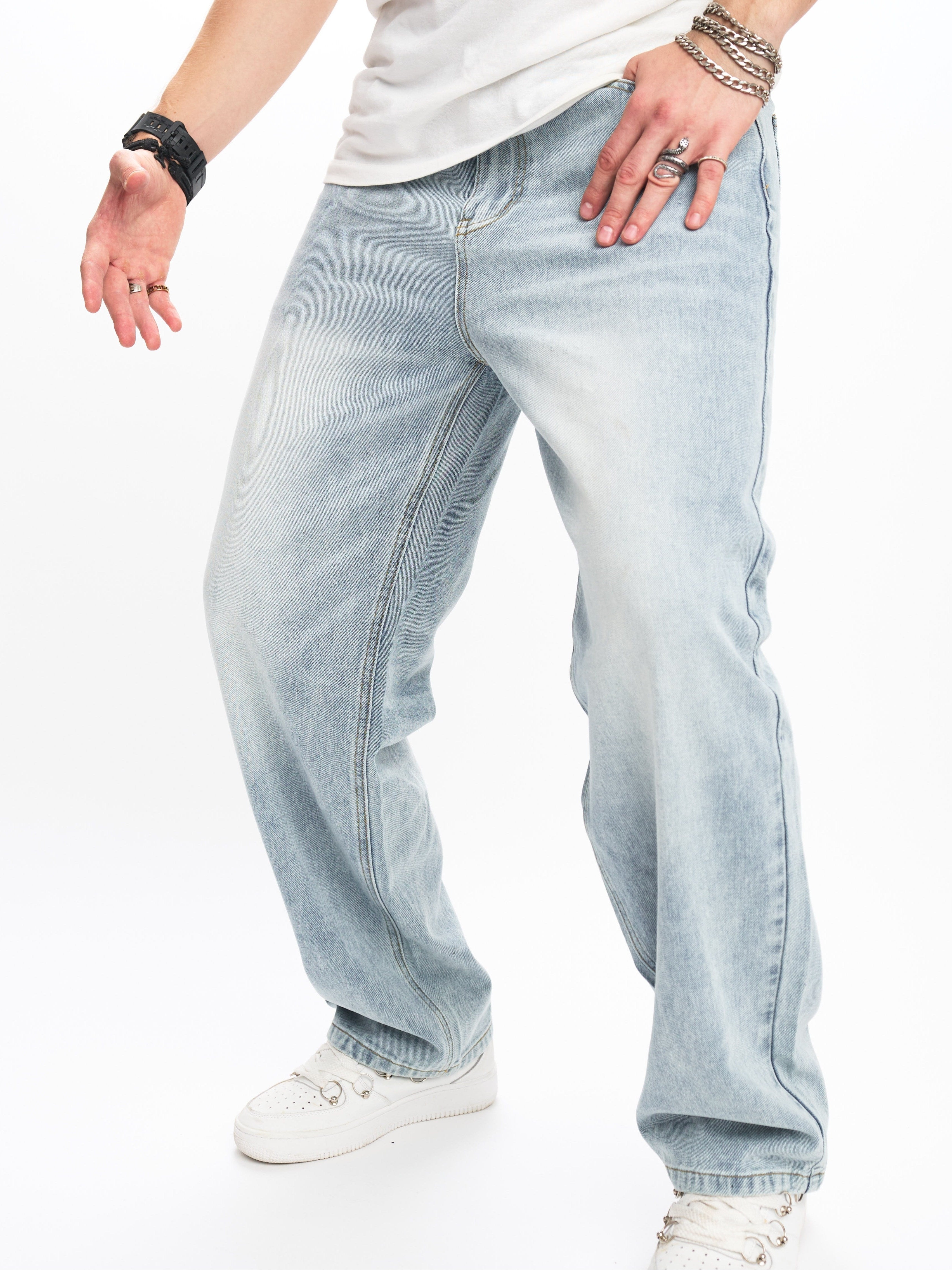Pánské džíny s uvolněným rovným střihem – klasický denim pro každodenní ležérní nošení