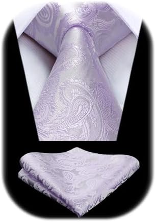 Pánská sada kravat s paisley žakárovým vzorem – elegantní formální doplňky na svatby a společenské události
