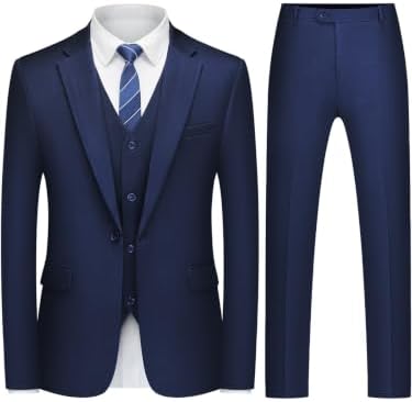 Men’s Slim-Fit Three-Piece Suit – Refined Tailoring for Business and Formal Occasions