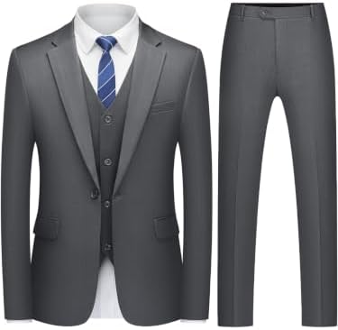 Men’s Slim-Fit Three-Piece Suit – Refined Tailoring for Business and Formal Occasions