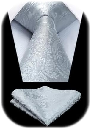 Pánská sada kravat s paisley žakárovým vzorem – elegantní formální doplňky na svatby a společenské události