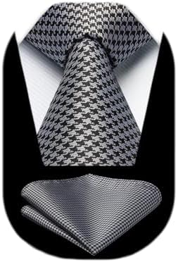Men’s Textured Tie Set – Classic Formal Accessories for Weddings and Business