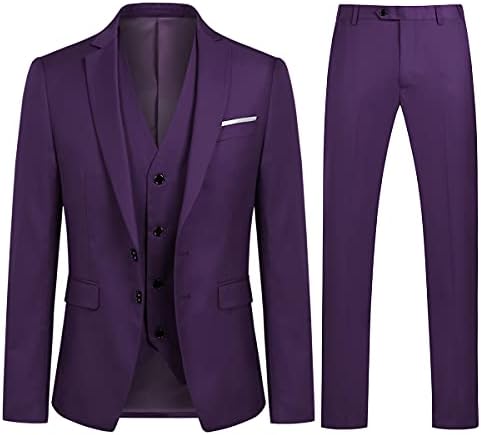 بدلة رجالية ضيقة من ثلاث قطع – تفصيل أنيق ومنظّم لحفلات الزفاف والأعمال