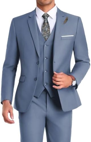 Men’s Formal Three-Piece Suit – Sleek Tailoring for Weddings and Business