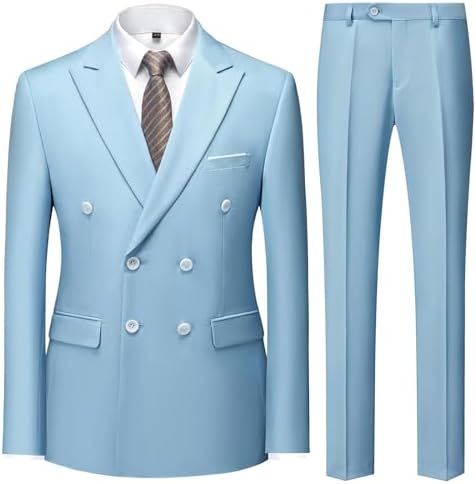 Men’s Double-Breasted Two-Piece Tuxedo – Formal Tailoring for Weddings and Evening Events